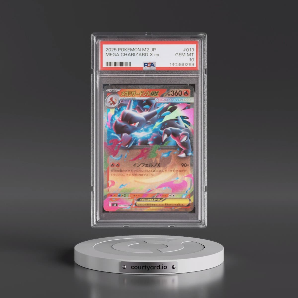 2025 Pokémon M2-Inferno X #013 Mega Charizard X EX - Holo (PSA 10 GEM MINT)