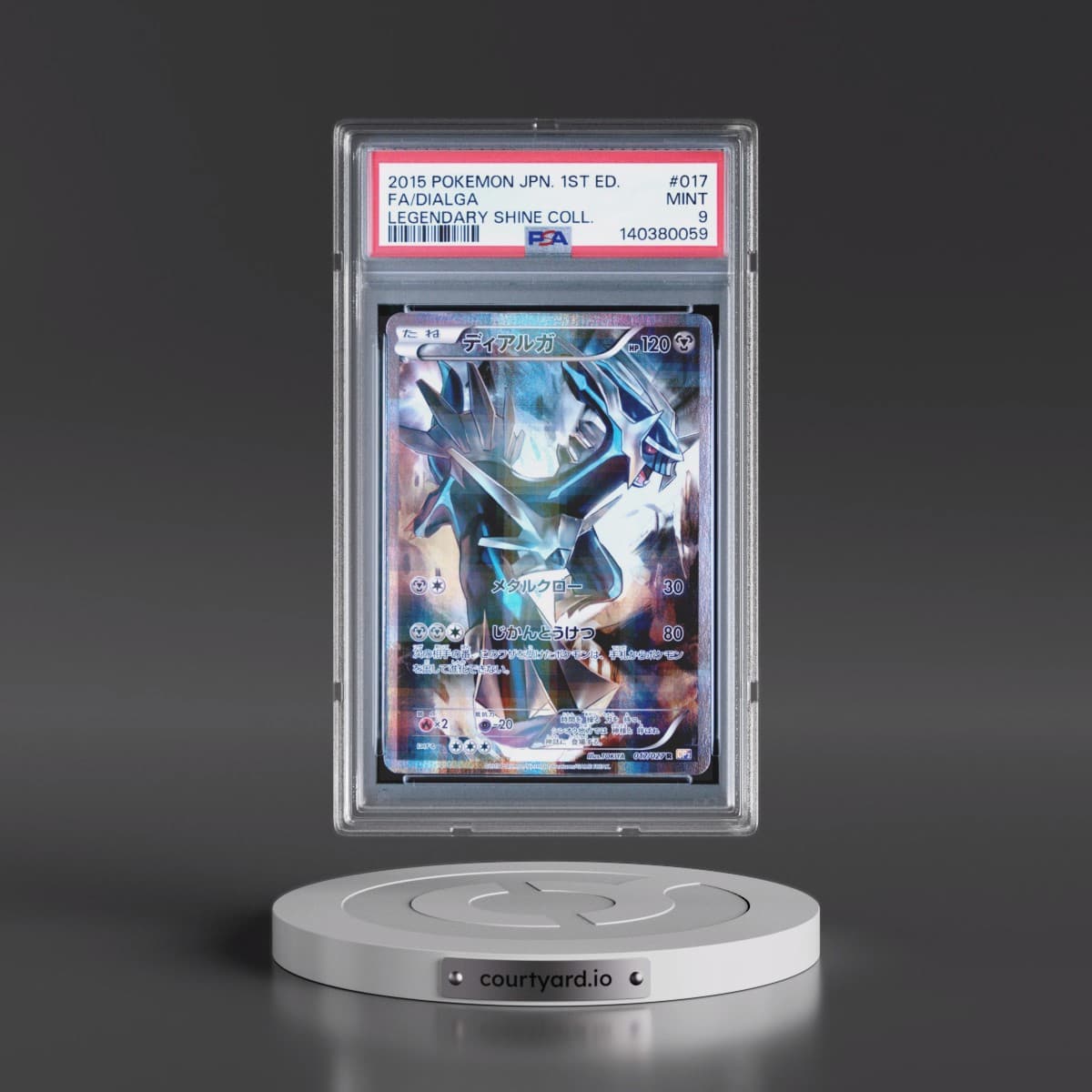 2015 Pokémon Legendary Shine Collection #017 Dialga - 1st Edition Full Art (PSA 9 MINT)