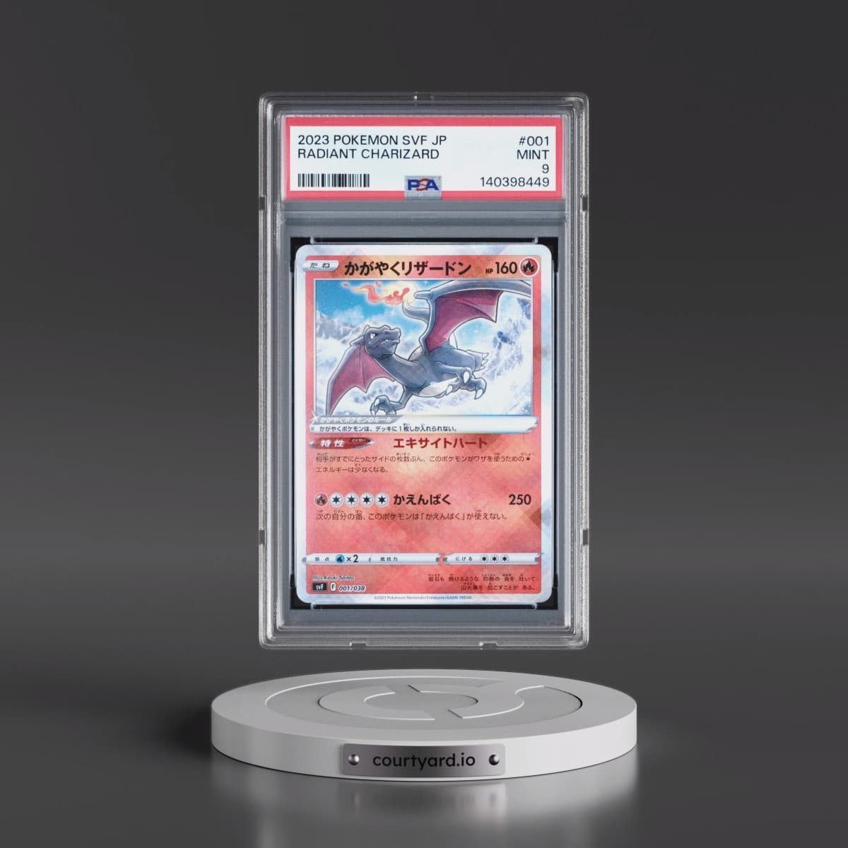 2023 Pokémon Svf-Ruler of the Black Flame Deck Build Box #001 Radiant Charizard - Holo (PSA 9 MINT)