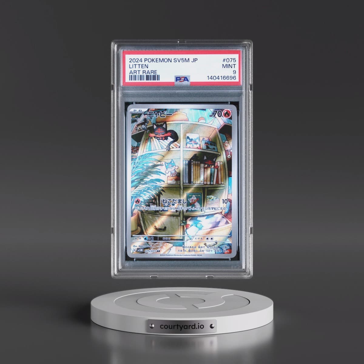 2024 Pokémon Sv5m-Cyber Judge #075 Litten - Art Rare (PSA 9 MINT)