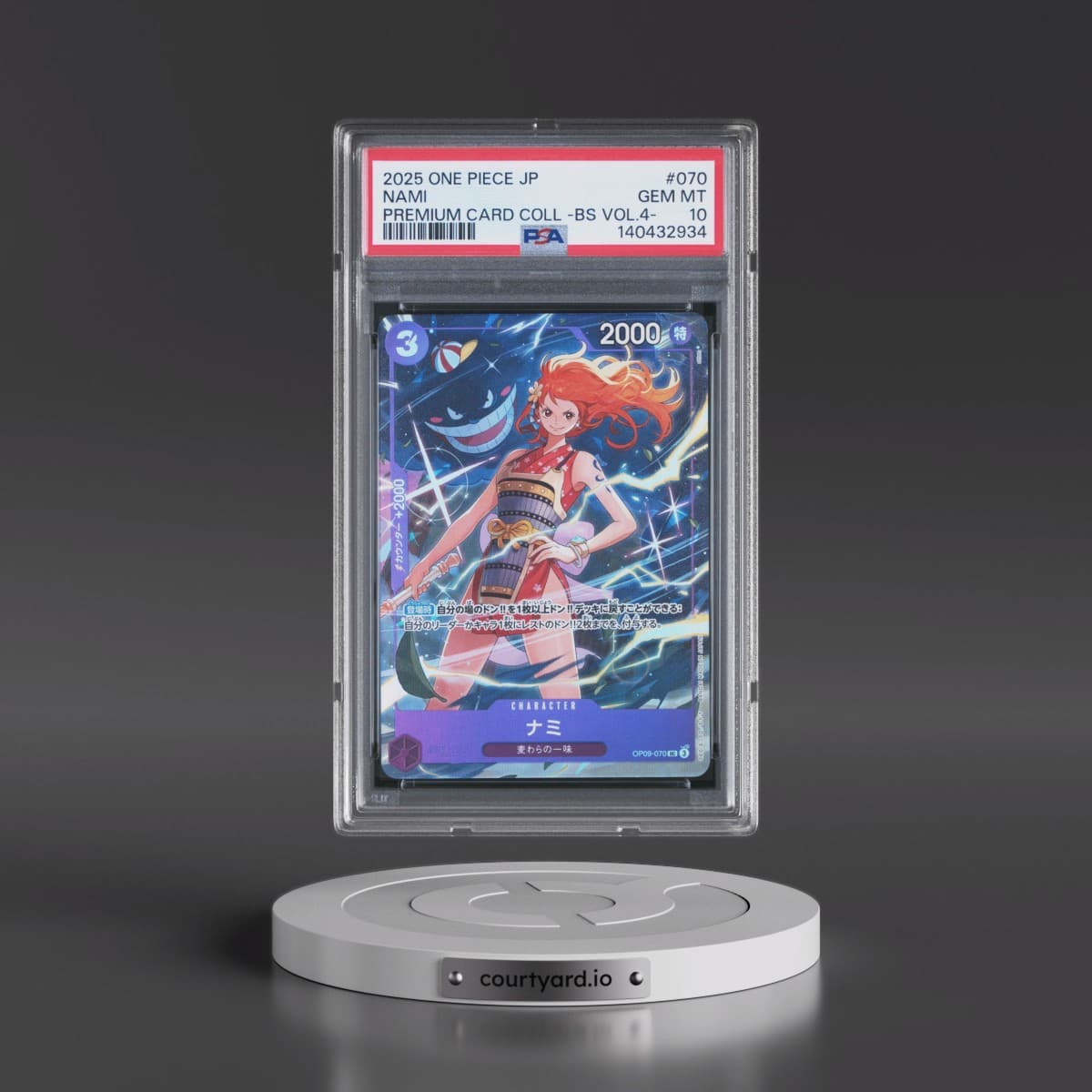 2025 One Piece Japanese Premium Card Collection -Best Selection Vol.4 #070 Nami (PSA 10 GEM MINT)