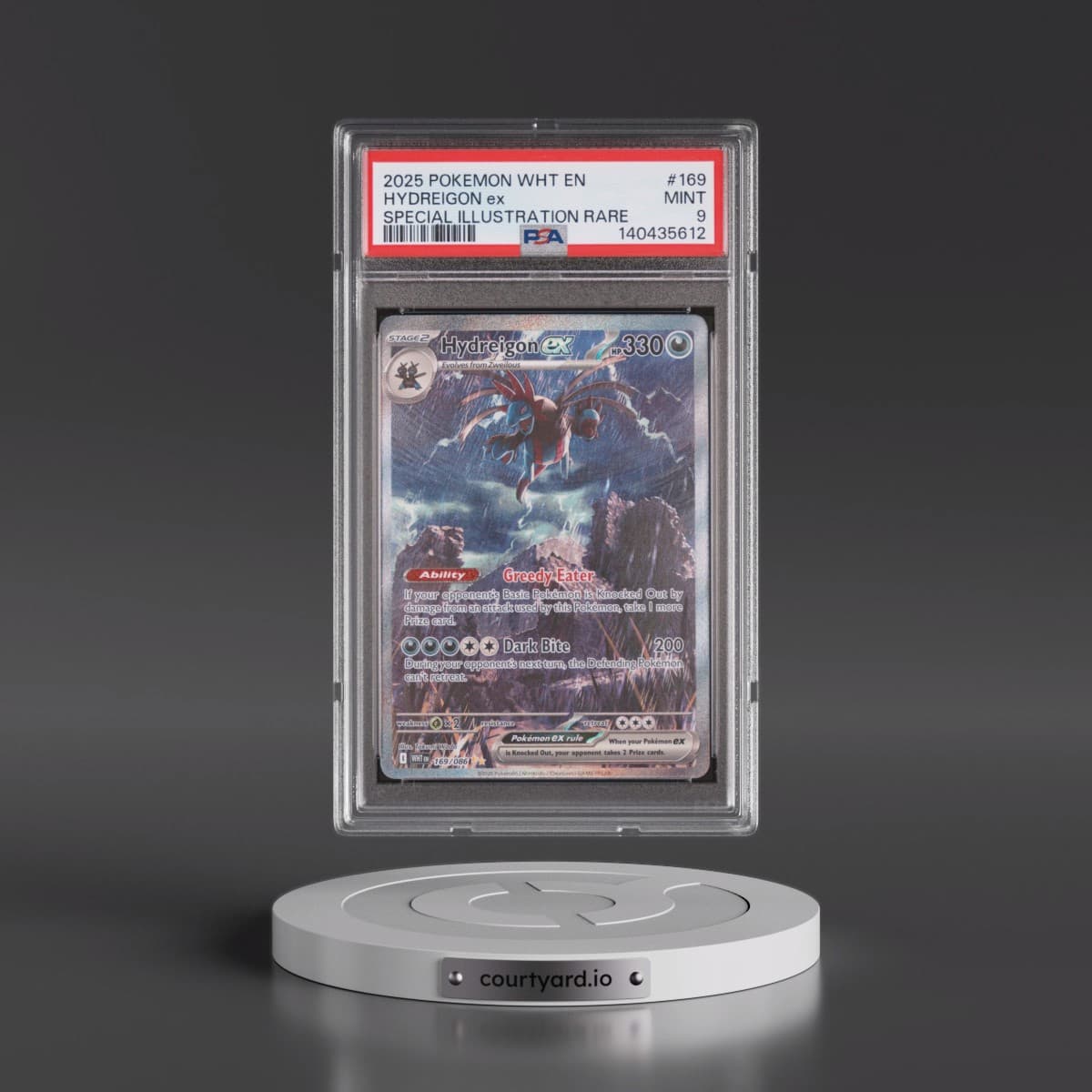 2025 Pokémon Wht EN-White Flare #169 Hydreigon EX - Holo Special Illustration Rare (PSA 9 MINT)
