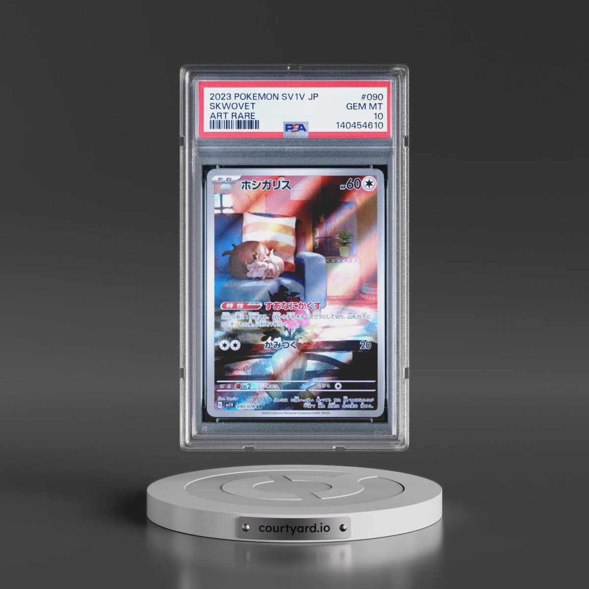 2023 Pokémon Sv1v-Violet EX #090 Skwovet - Art Rare (PSA 10 GEM MINT)