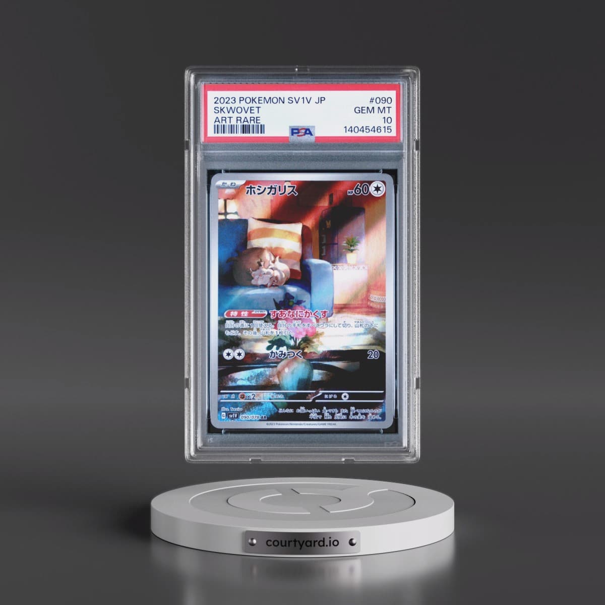 2023 Pokémon Sv1v-Violet EX #090 Skwovet - Art Rare (PSA 10 GEM MINT)