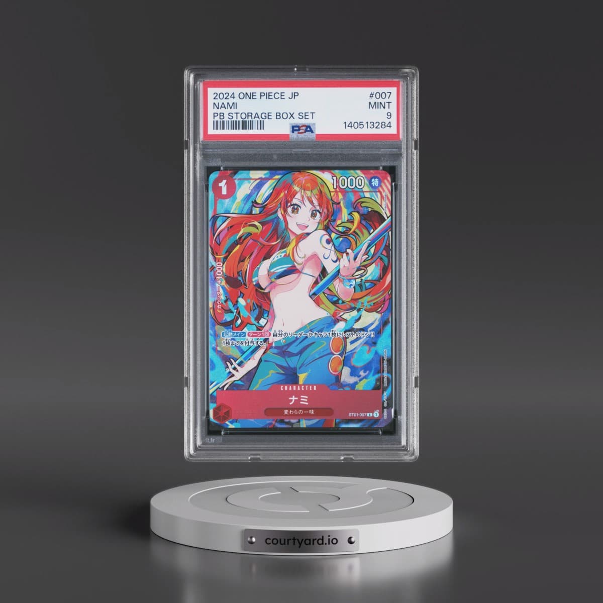 2024 One Piece Japanese Premium Booster -One Piece Card the Best- Storage Box Set #007 Nami (PSA 9 MINT)