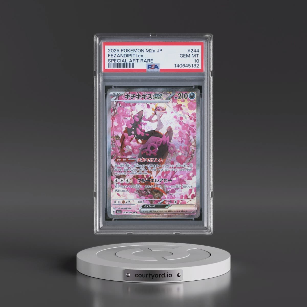 2025 Pokémon M2a-Mega Dream EX #244 Fezandipiti EX - Holo Special Art Rare (PSA 10 GEM MINT)