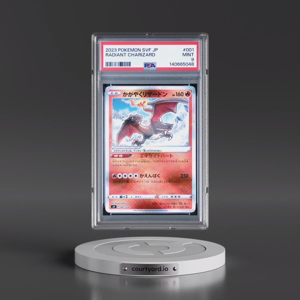 2023 Pokémon Svf-Ruler of the Black Flame Deck Build Box #001 Radiant Charizard - Holo (PSA 9 MINT)