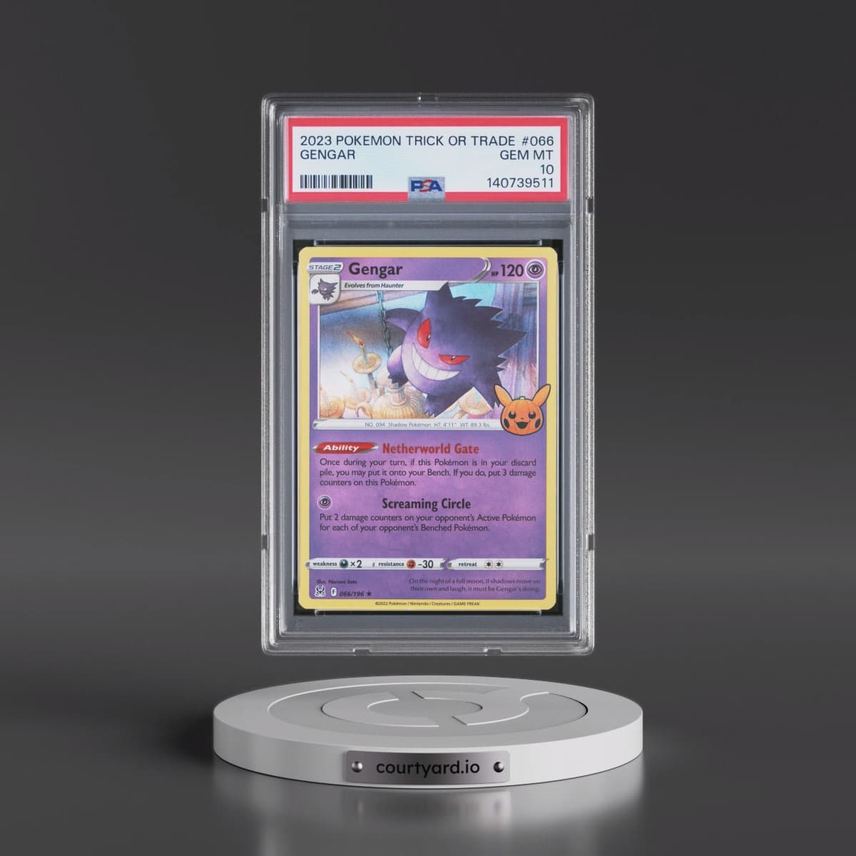 2023 Pokémon Trick or Trade #066 Gengar (PSA 10 GEM MINT)