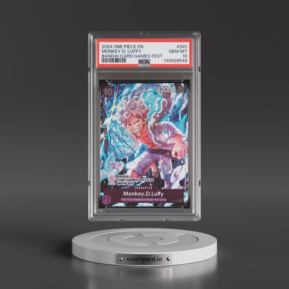 2024 One Piece Promos #041 Monkey D. Luffy - Bandai Card Game Fest (PSA 10 GEM MINT)