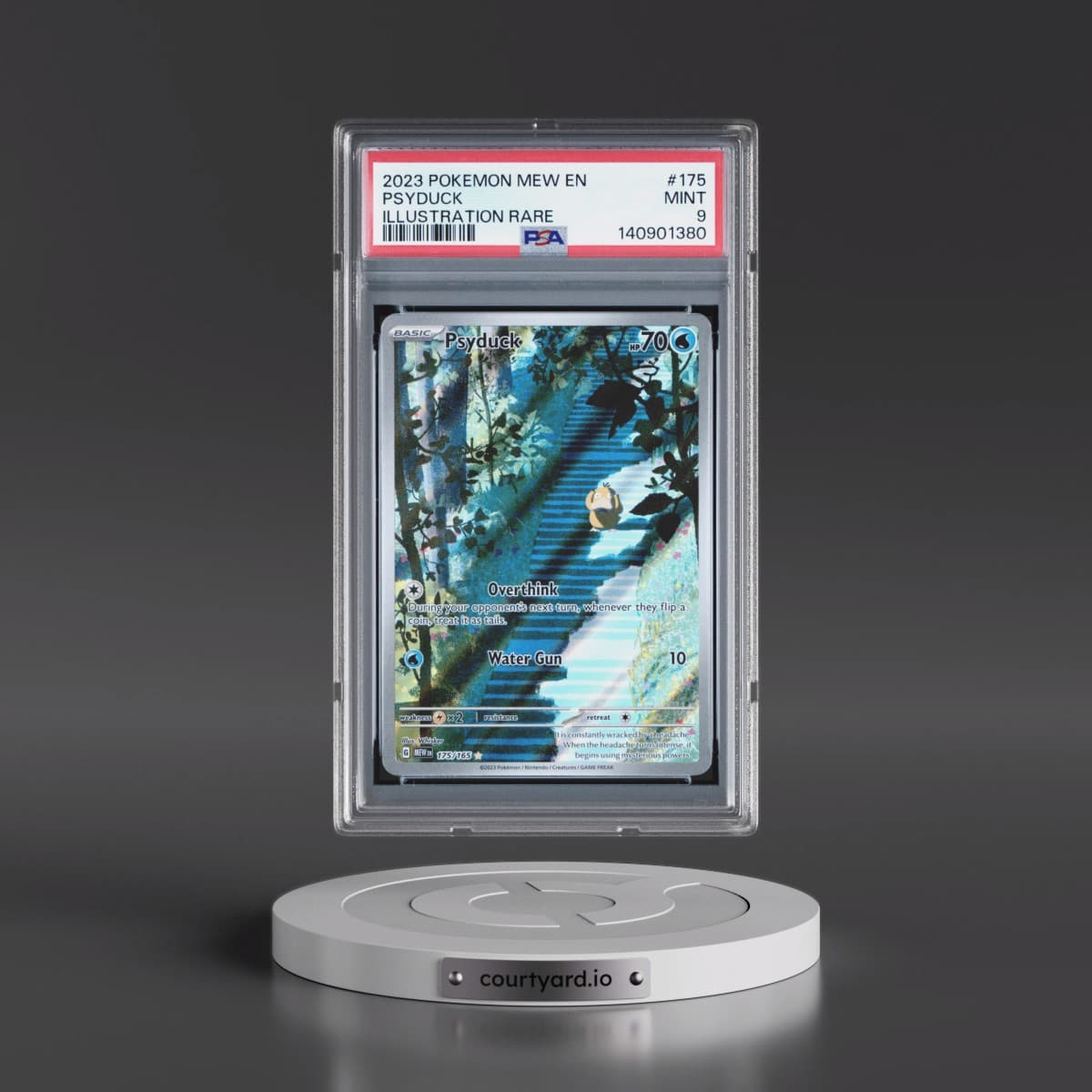 2023 Pokémon Mew EN-151 #175 Psyduck - Illustration Rare (PSA 9 MINT)