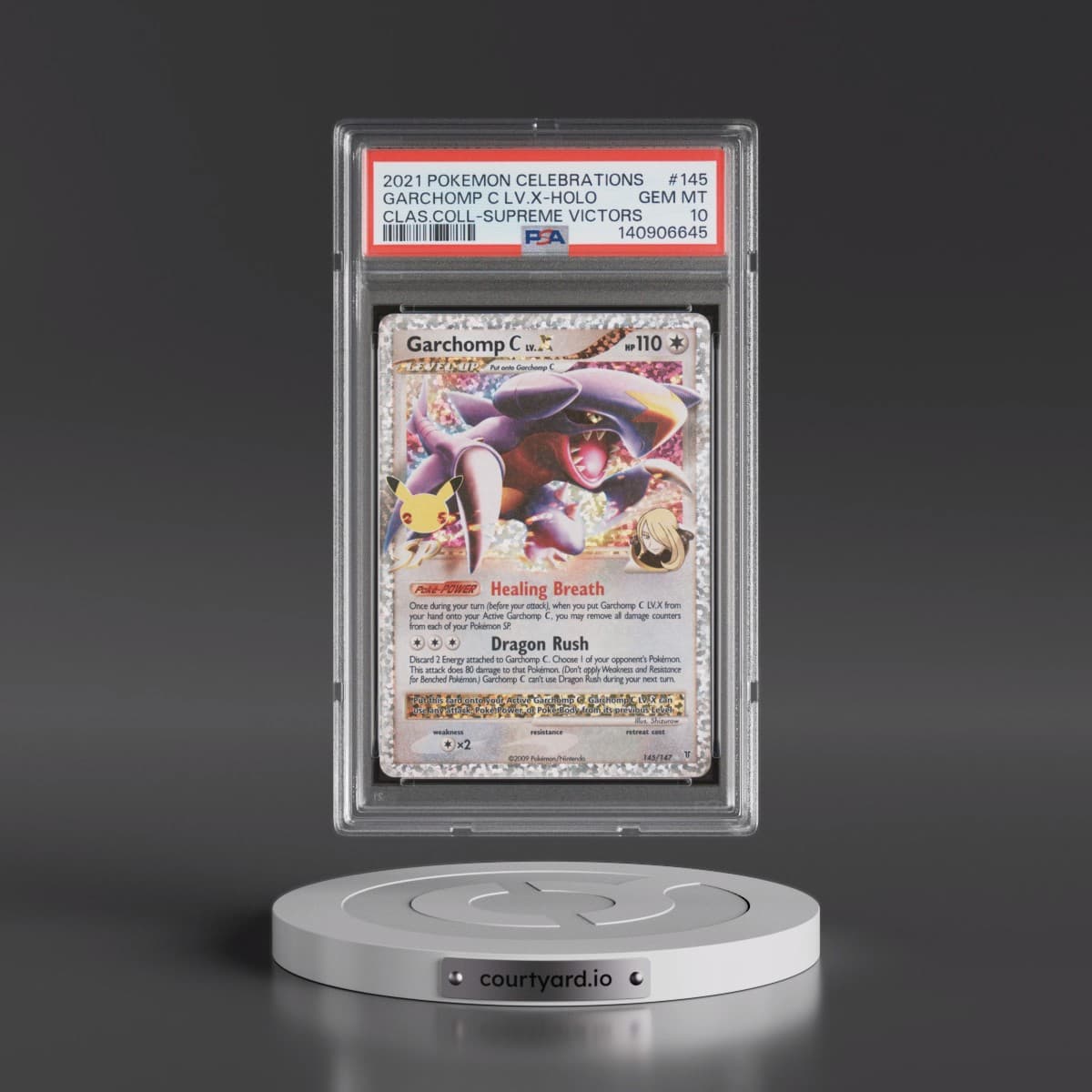 2021 Pokémon Celebrations Classic Collection #145 Garchomp C LV.X - Holo (PSA 10 GEM MINT)