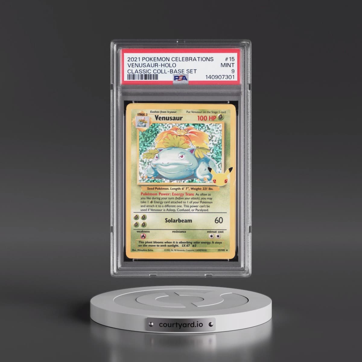 2021 Pokémon Celebrations Classic Collection #15 Venusaur - Holo (PSA 9 MINT)