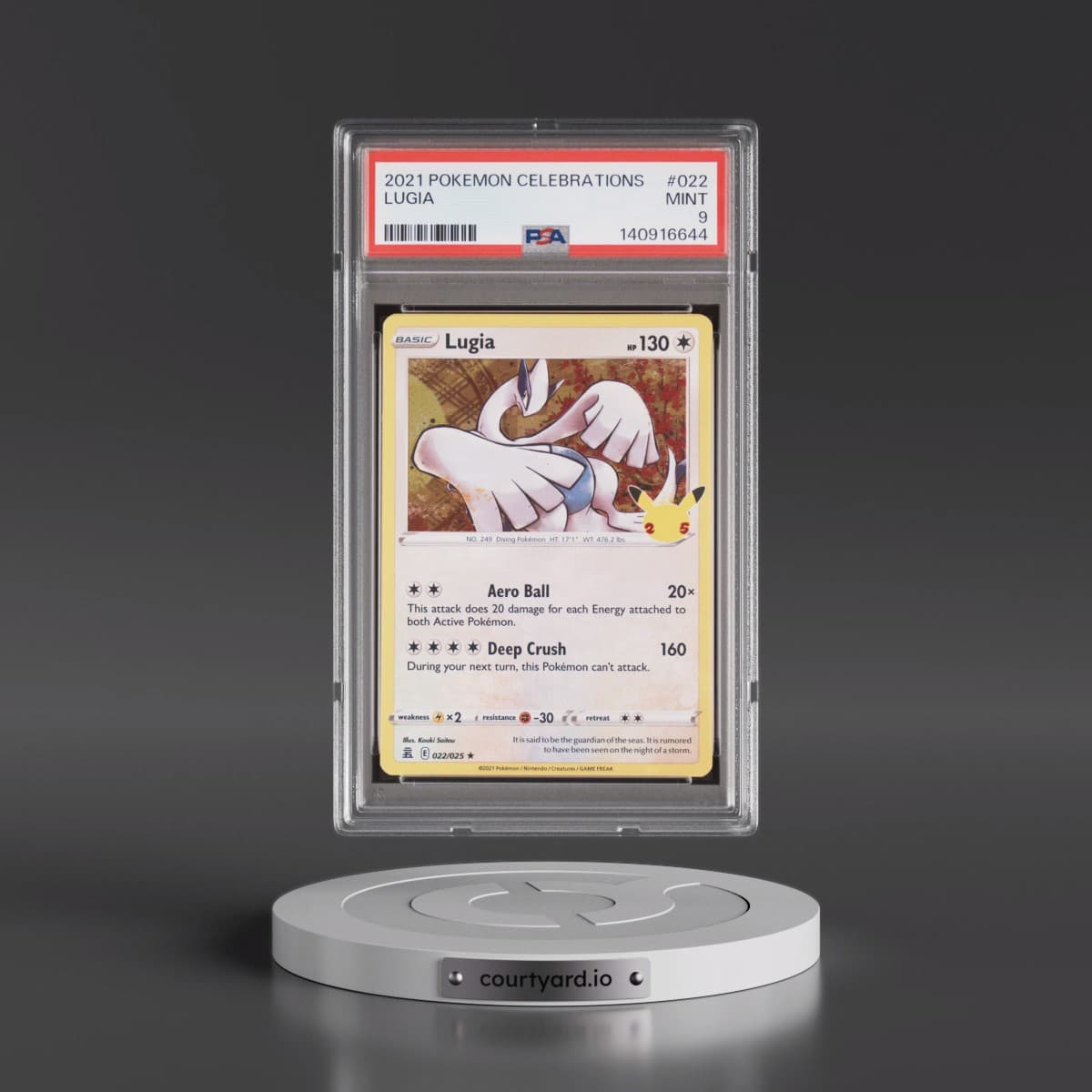 2021 Pokémon Celebrations #022 Lugia (PSA 9 MINT)