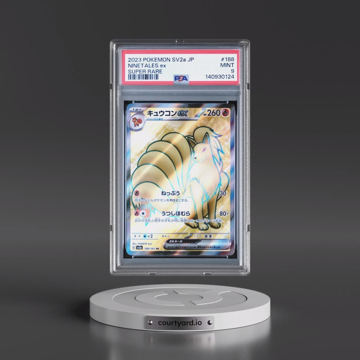 2023 Pokémon Sv2a-Pokémon 151 #188 Ninetales EX - Holo Super Rare (PSA 9 MINT)