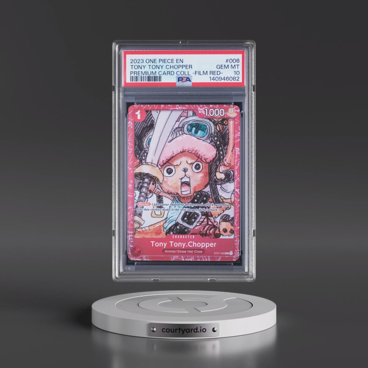 2023 One Piece Premium Card Collection -One Piece Film Red #006 Tony Tony Chopper (PSA 10 GEM MINT)