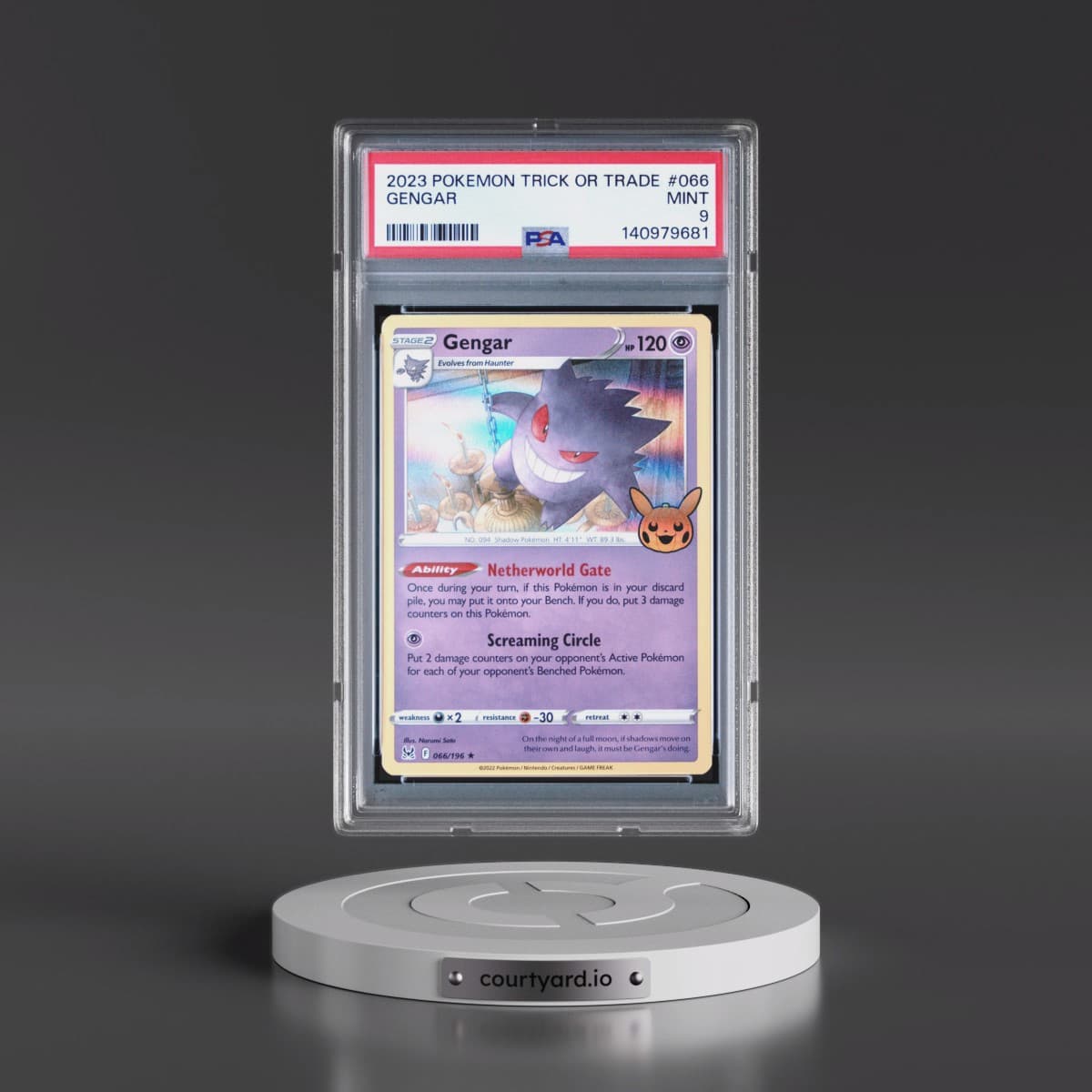 2023 Pokémon Trick or Trade #066 Gengar (PSA 9 MINT)