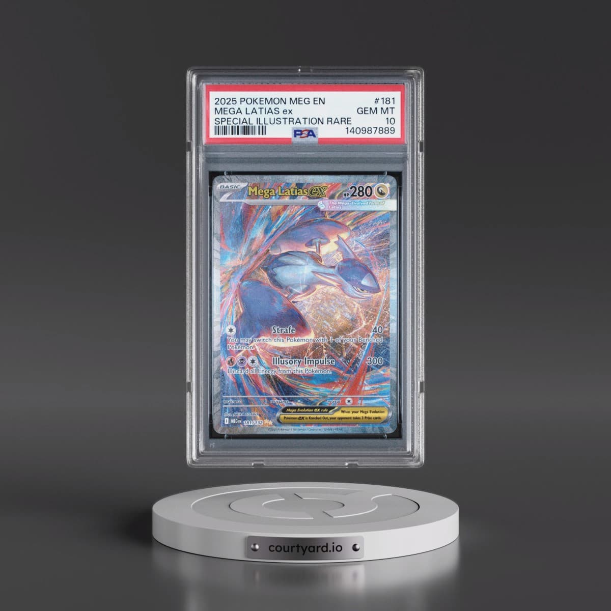 2025 Pokémon Meg EN-Mega Evolution #181 Mega Latias EX - Holo Special Illustration Rare (PSA 10 GEM MINT)