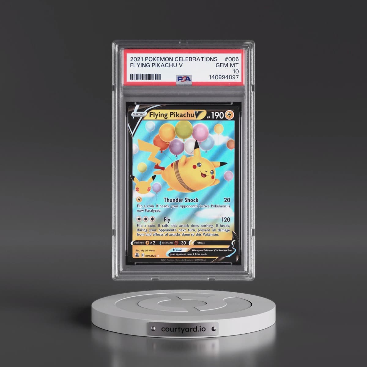 2021 Pokémon Celebrations #006 Flying Pikachu V - Holo (PSA 10 GEM MINT)