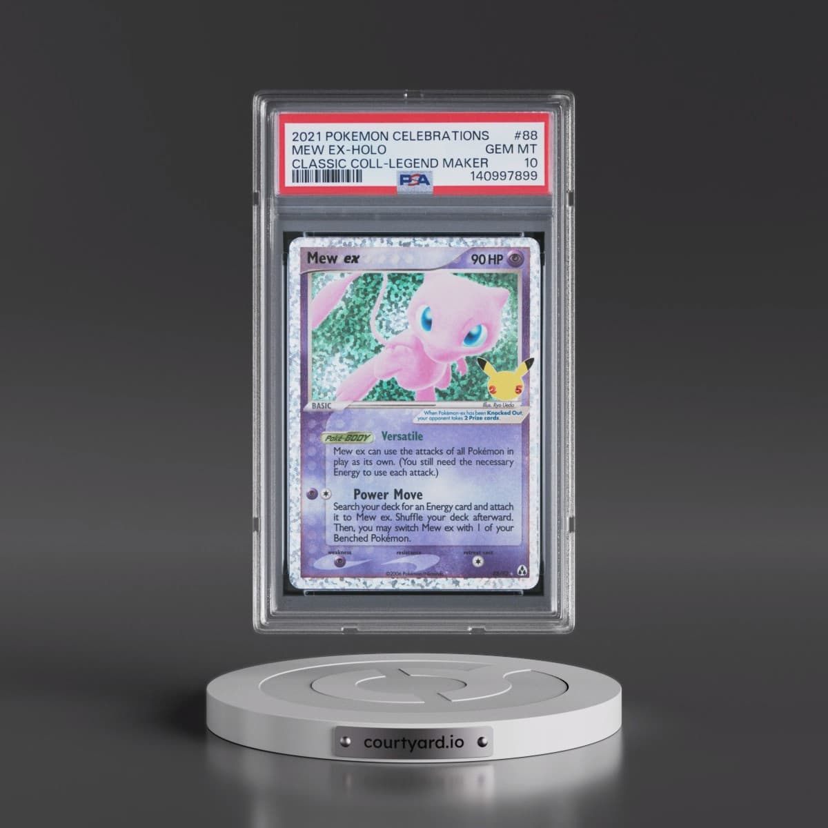 2021 Pokémon Celebrations Classic Collection #88 Mew EX - Holo Holo (PSA 10 GEM MINT)