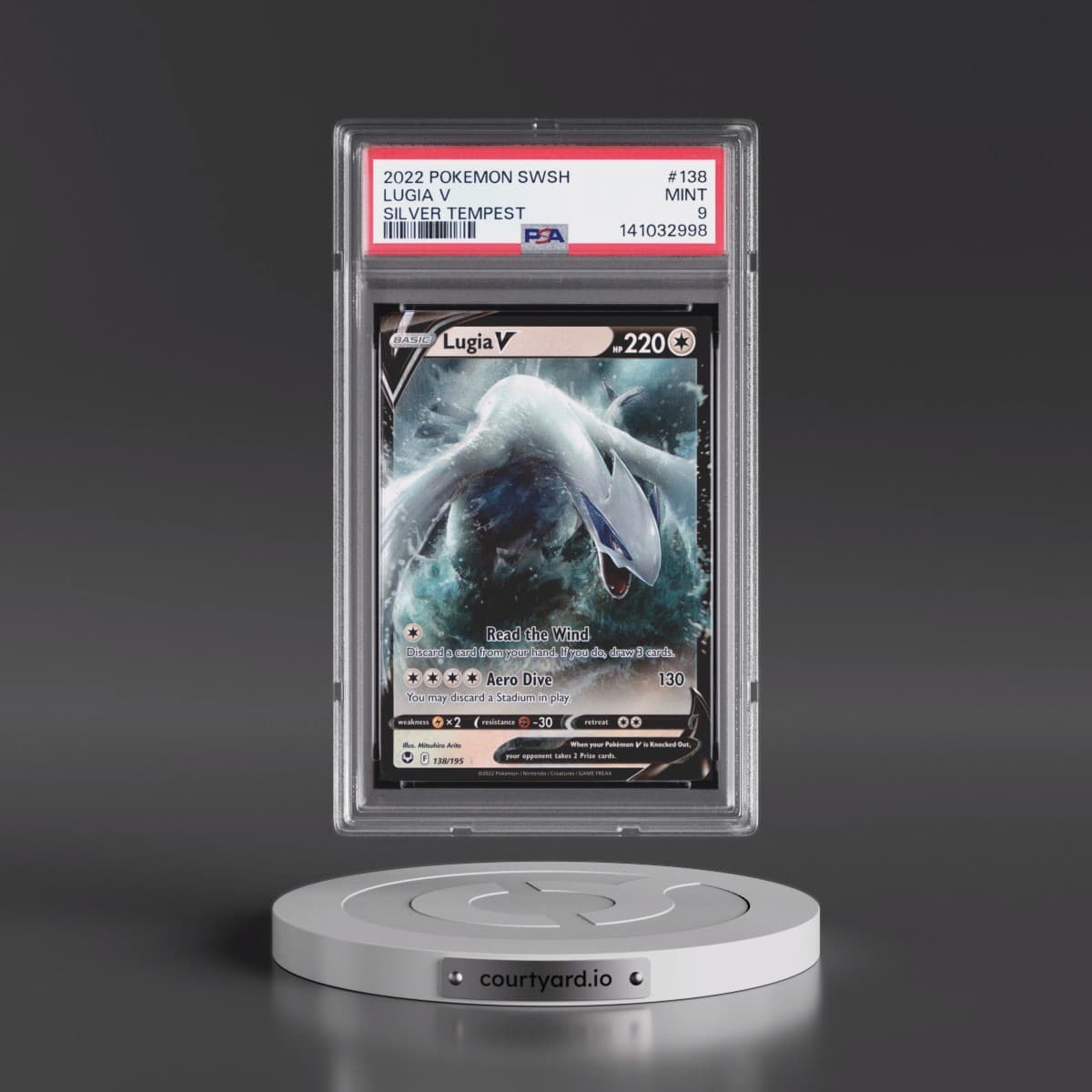 2022 Pokémon Sword & Shield Silver Tempest #138 Lugia V - Holo (PSA 9 MINT)