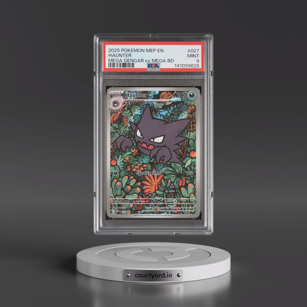 2025 Pokémon Mep EN-Me Black Star Promo #027 Haunter - Mega Gengar EX Mega Battle Deck (PSA 9 MINT)