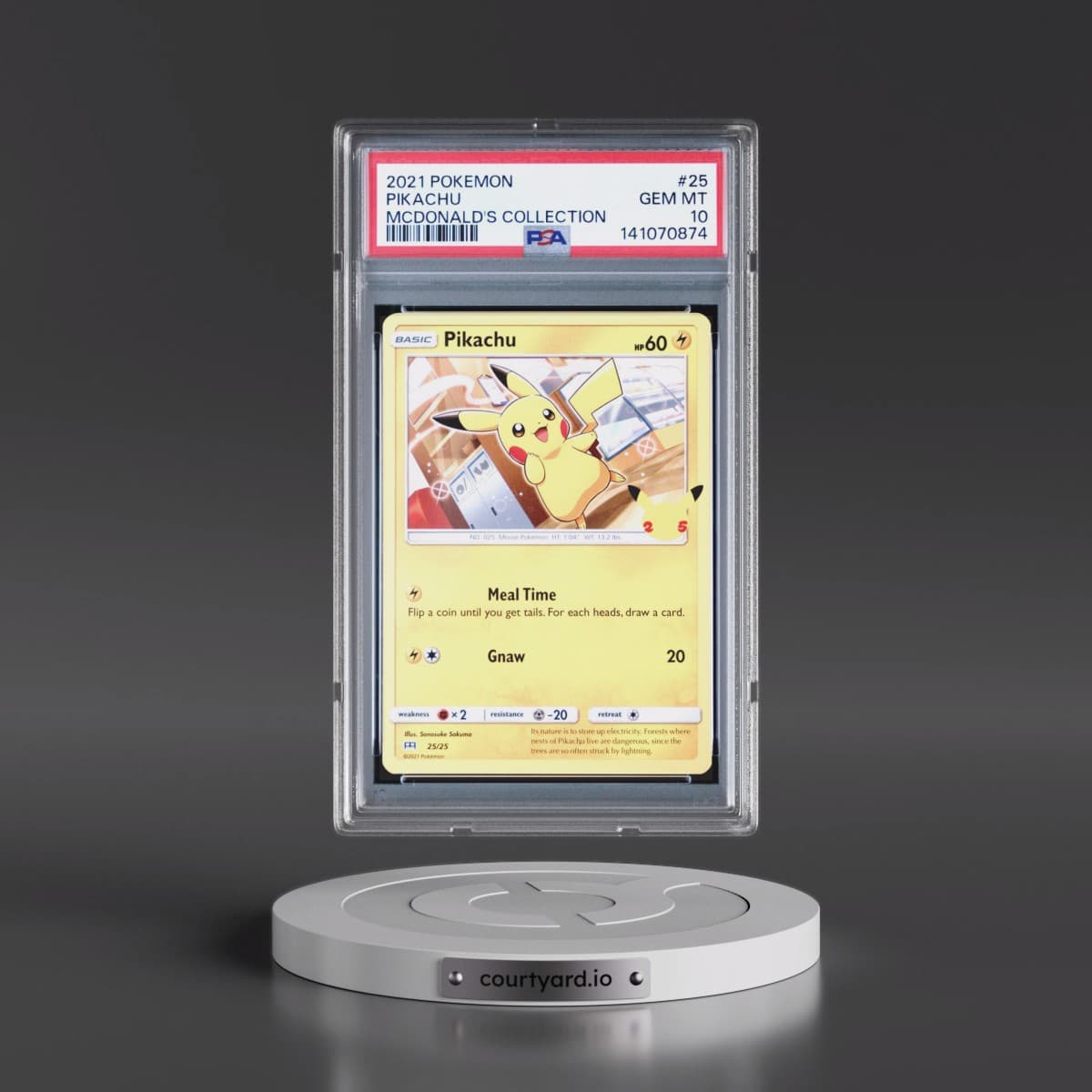 2021 Pokémon Mcdonald's Collection #25 Pikachu (PSA 10 GEM MINT)