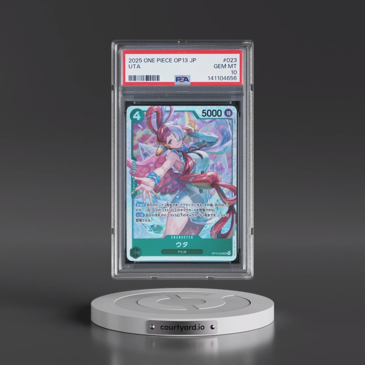 2025 One Piece Japanese OP13-Carrying on His Will #023 Uta (PSA 10 GEM MINT)