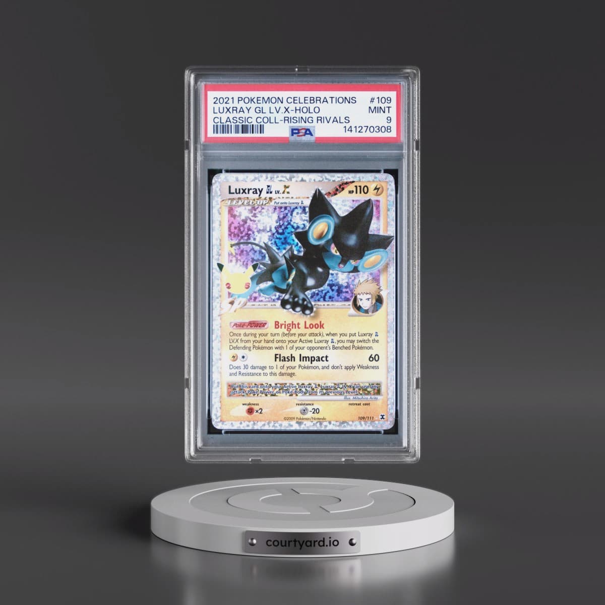 2021 Pokémon Celebrations Classic Collection #109 Luxray GL LV.X - Holo (PSA 9 MINT)