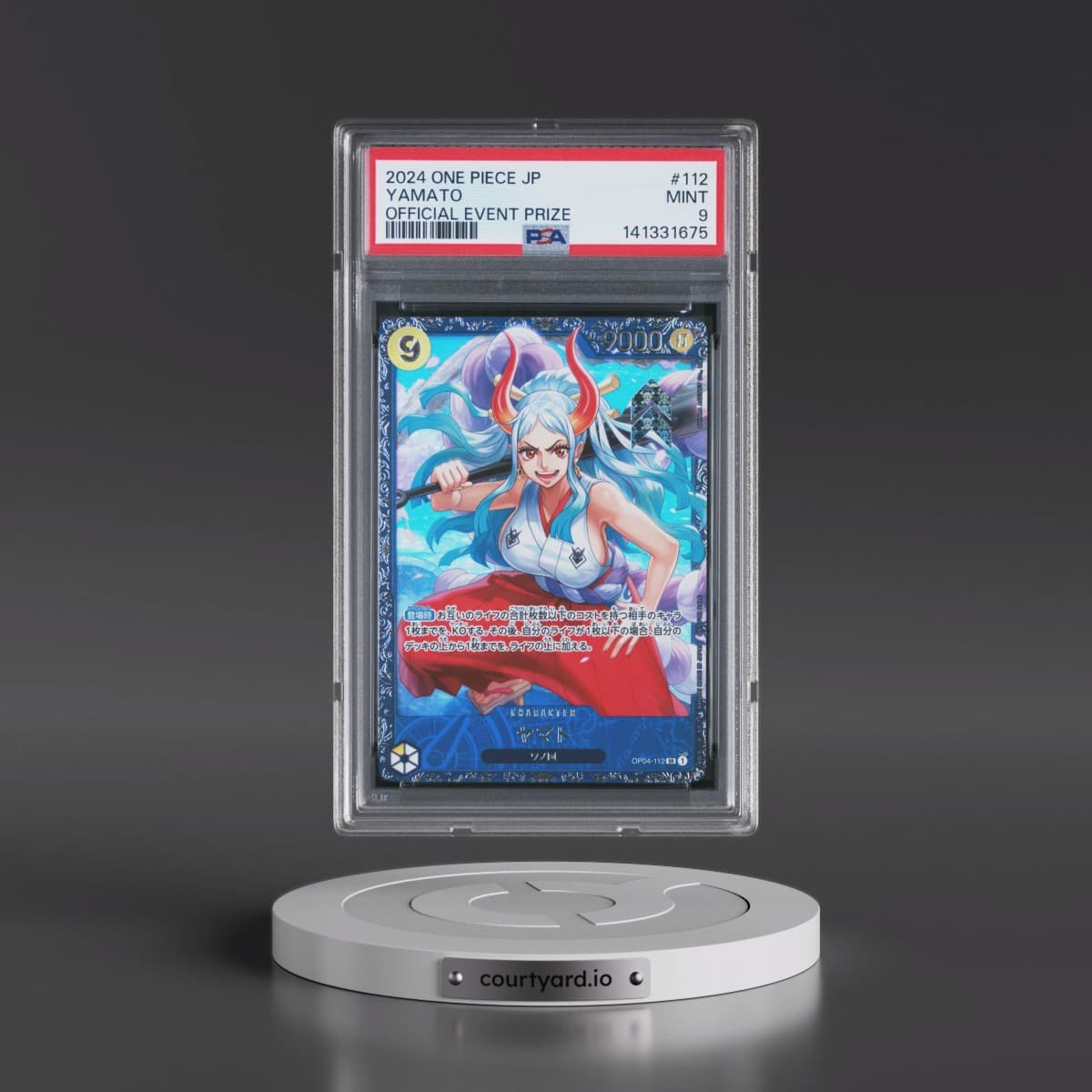 2024 One Piece Japanese Promos #112 Yamato - Official Event Prize (PSA 9 MINT)
