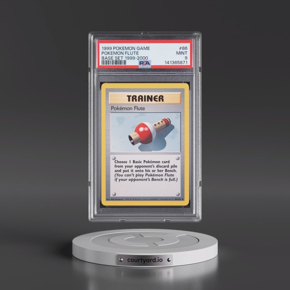1999 Pokémon Game #86 Pokemon Flute - Base Set 1999-2000 (PSA 9 MINT)