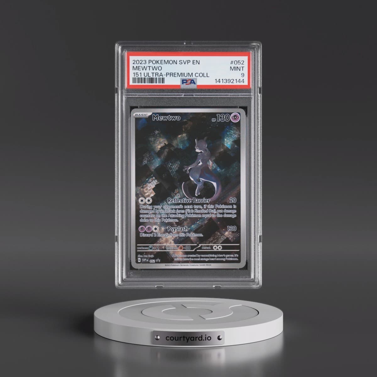 2023 Pokémon Svp EN-SV Black Star Promo #052 Mewtwo - 151 Ultra-Premium Collection (PSA 9 MINT)