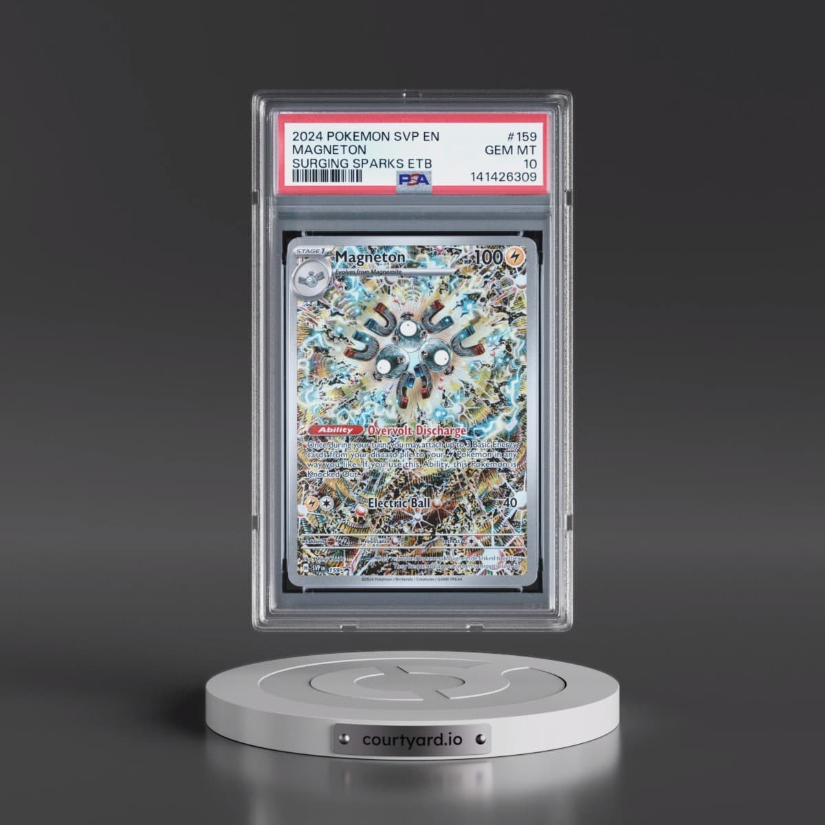 2024 Pokémon Svp EN-SV Black Star Promo #159 Magneton - Surging Sparks Elite Trainer Box (PSA 10 GEM MINT)