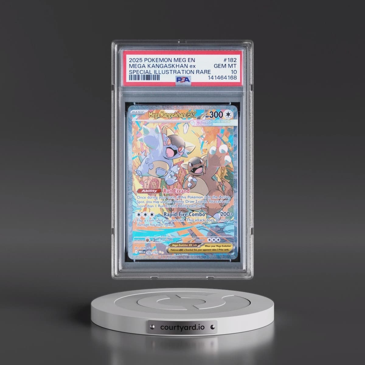 2025 Pokémon Meg EN-Mega Evolution #182 Mega Kangaskhan EX - Holo Special Illustration Rare (PSA 10 GEM MINT)