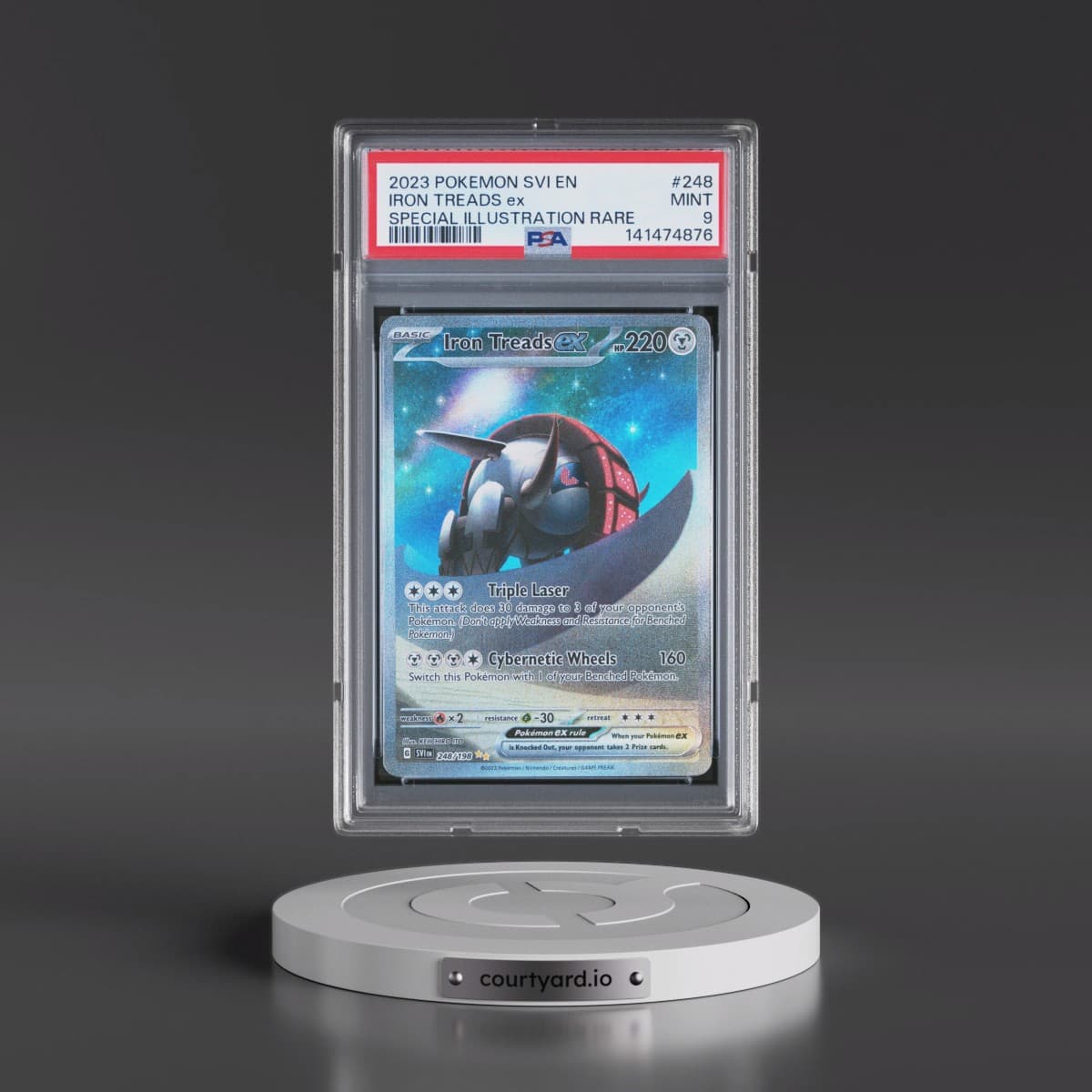 2023 Pokémon Svi EN-Scarlet & Violet #248 Iron Treads EX - Holo Special Illustration Rare (PSA 9 MINT)
