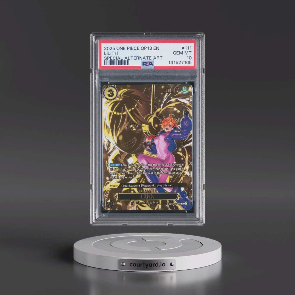 2025 One Piece OP13-Carrying on His Will #111 Lilith - Special Alternate Art (PSA 10 GEM MINT)