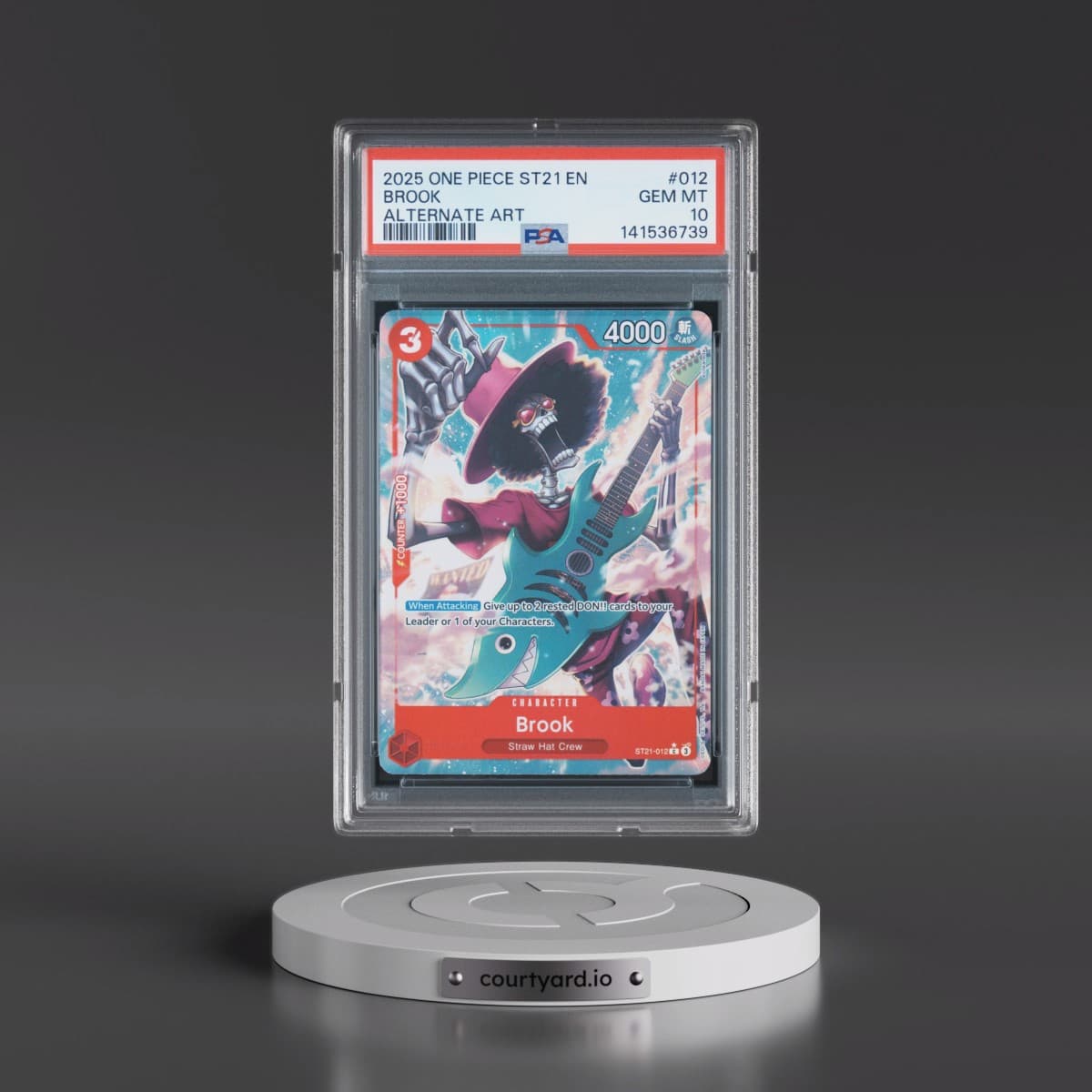2025 One Piece Starter Deck ST21-EX Gear 5 #012 Brook - Alternate Art (PSA 10 GEM MINT)