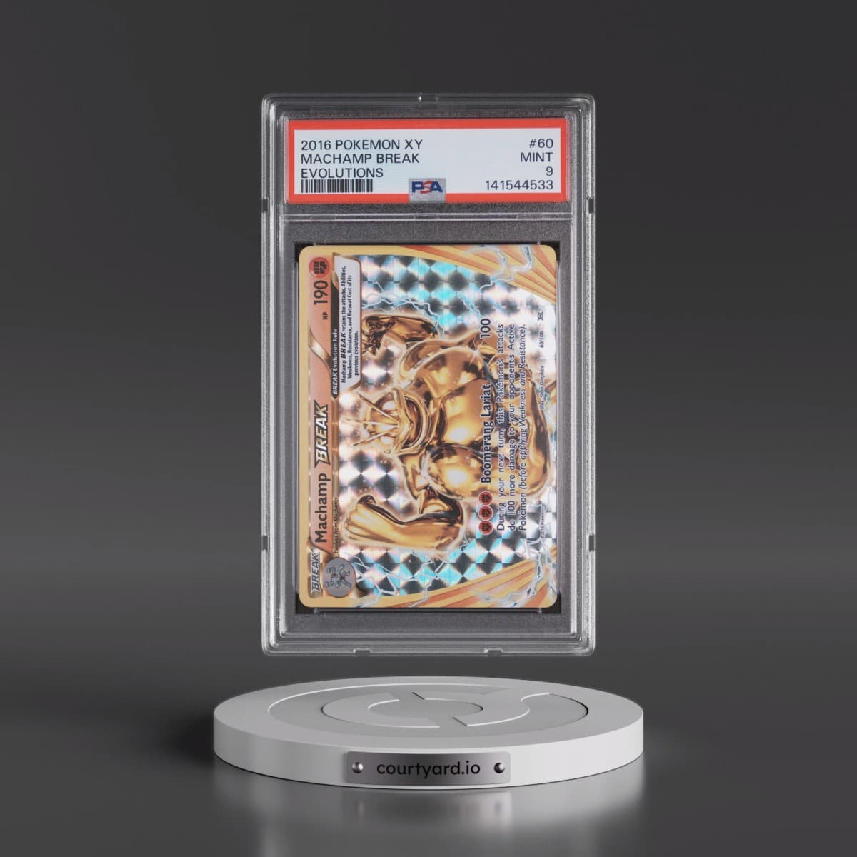 2016 Pokémon XY Evolutions #60 Machamp Break (PSA 9 MINT)