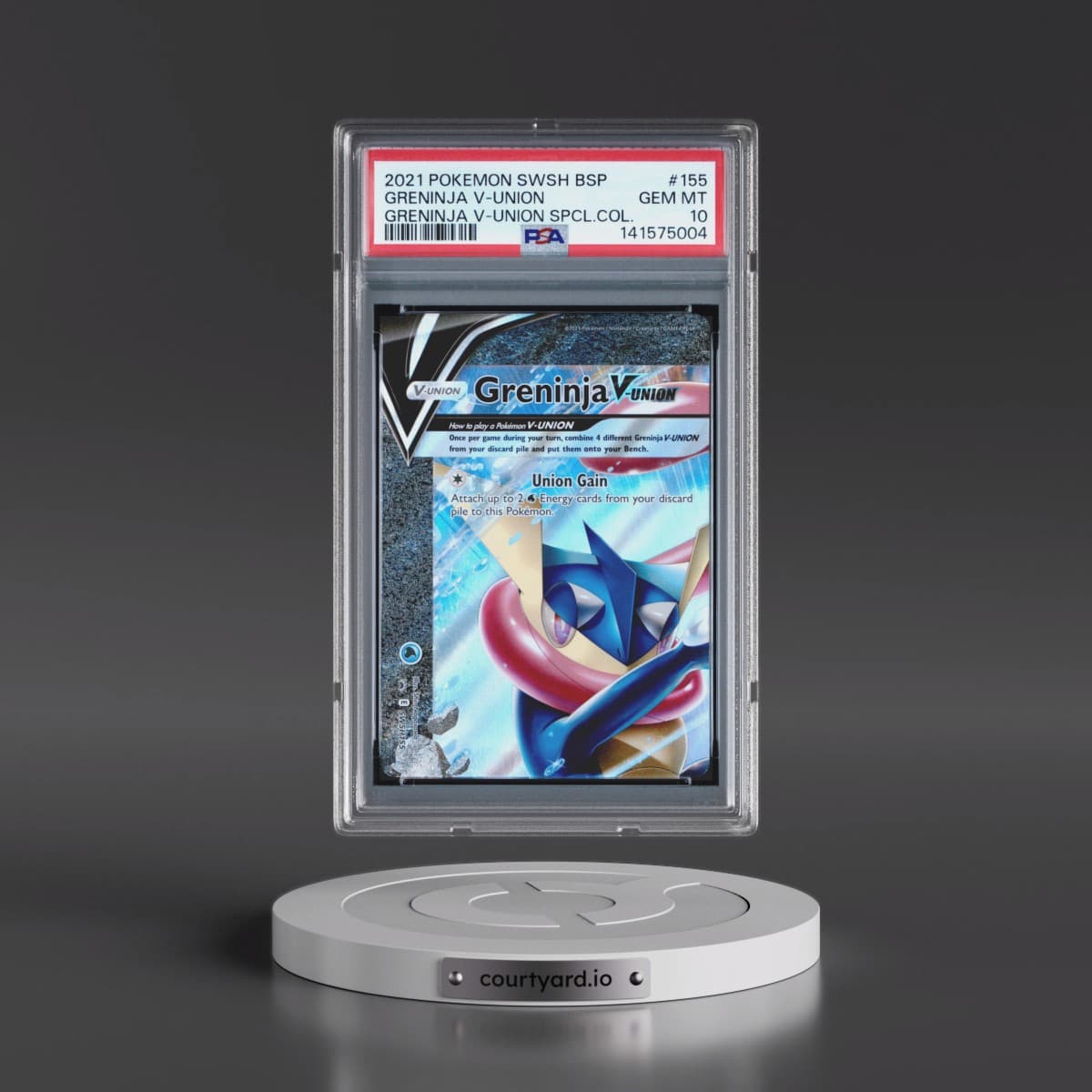 2021 Pokémon Swsh Black Star Promo #155 Greninja V-Union - Greninja V-Union Special Collection (PSA 10 GEM MINT)