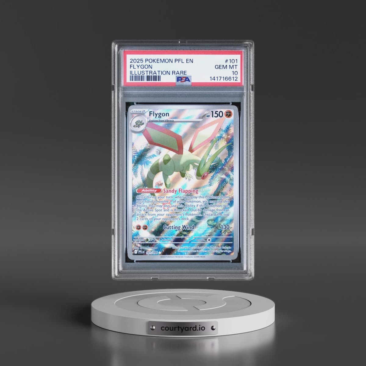 2025 Pokémon Pfl EN-Phantasmal Flames #101 Flygon - Illustration Rare (PSA 10 GEM MINT)