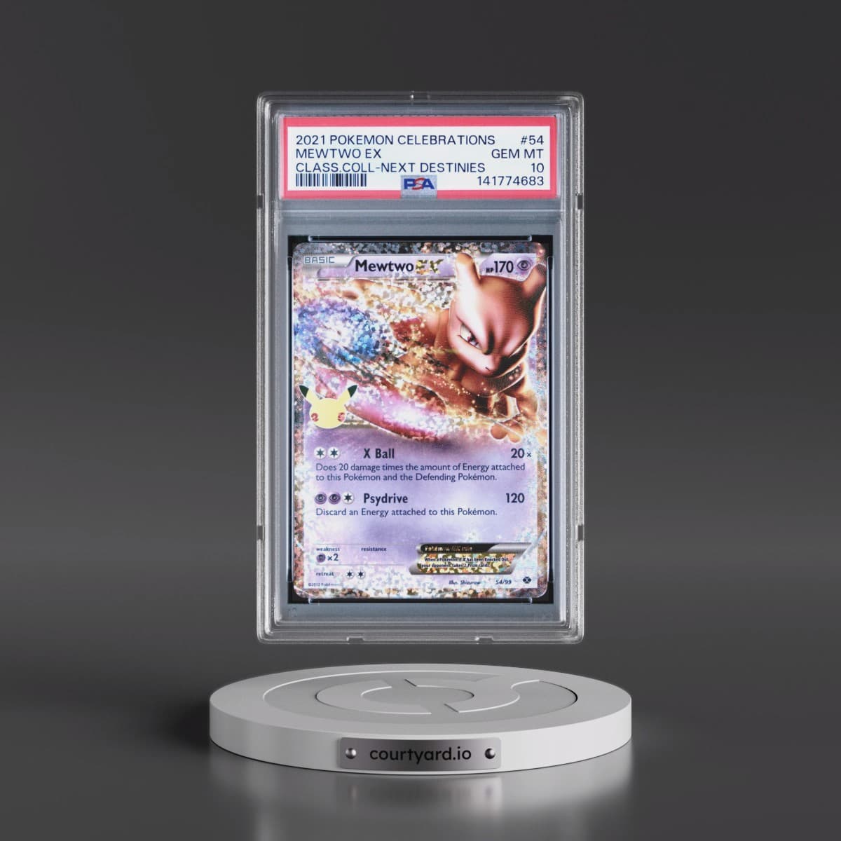 2021 Pokémon Celebrations Classic Collection #54 Mewtwo EX - Holo (PSA 10 GEM MINT)
