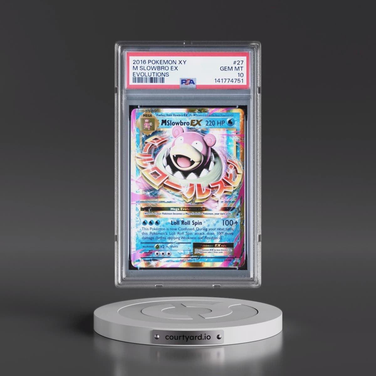 2016 Pokémon XY Evolutions #27 M Slowbro EX - Holo (PSA 10 GEM MINT)