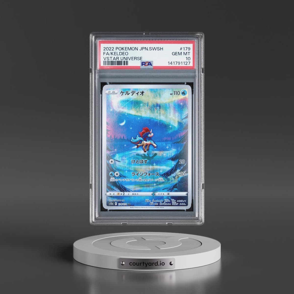 2022 Pokémon Sword & Shield Vstar Universe #179 Keldeo - Full Art (PSA 10 GEM MINT)