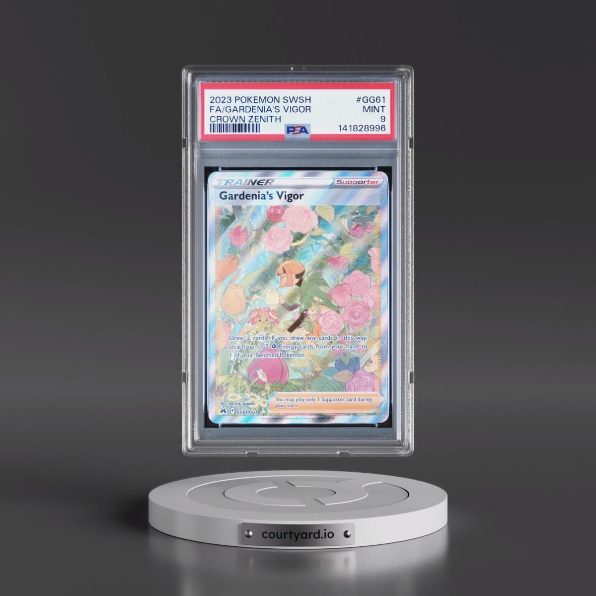 2023 Pokémon Sword and Shield Crown Zenith #GG61 Gardenia's Vigor - Full Art (PSA 9 MINT)