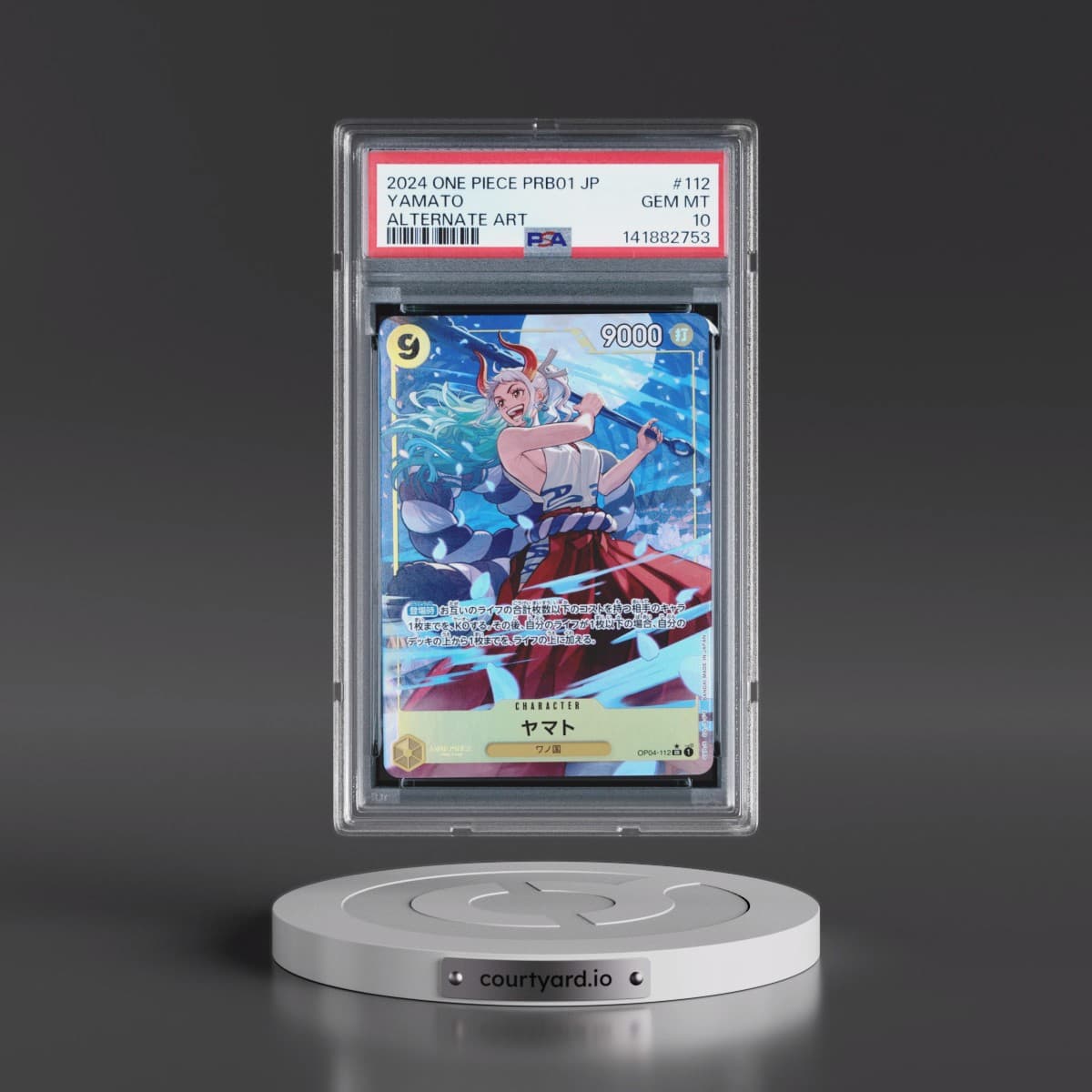 2024 One Piece Japanese PRB01-Premium Booster -One Piece Card the Best #112 Yamato - Alternate Art (PSA 10 GEM MINT)