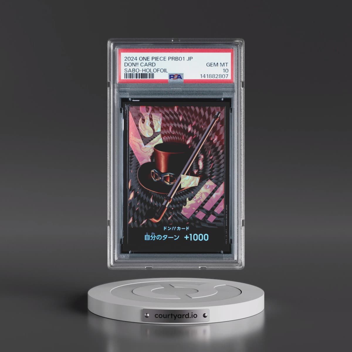 2024 One Piece Japanese PRB01-Premium Booster -One Piece Card the Best Don!! Card - Sabo-Holofoil (PSA 10 GEM MINT)