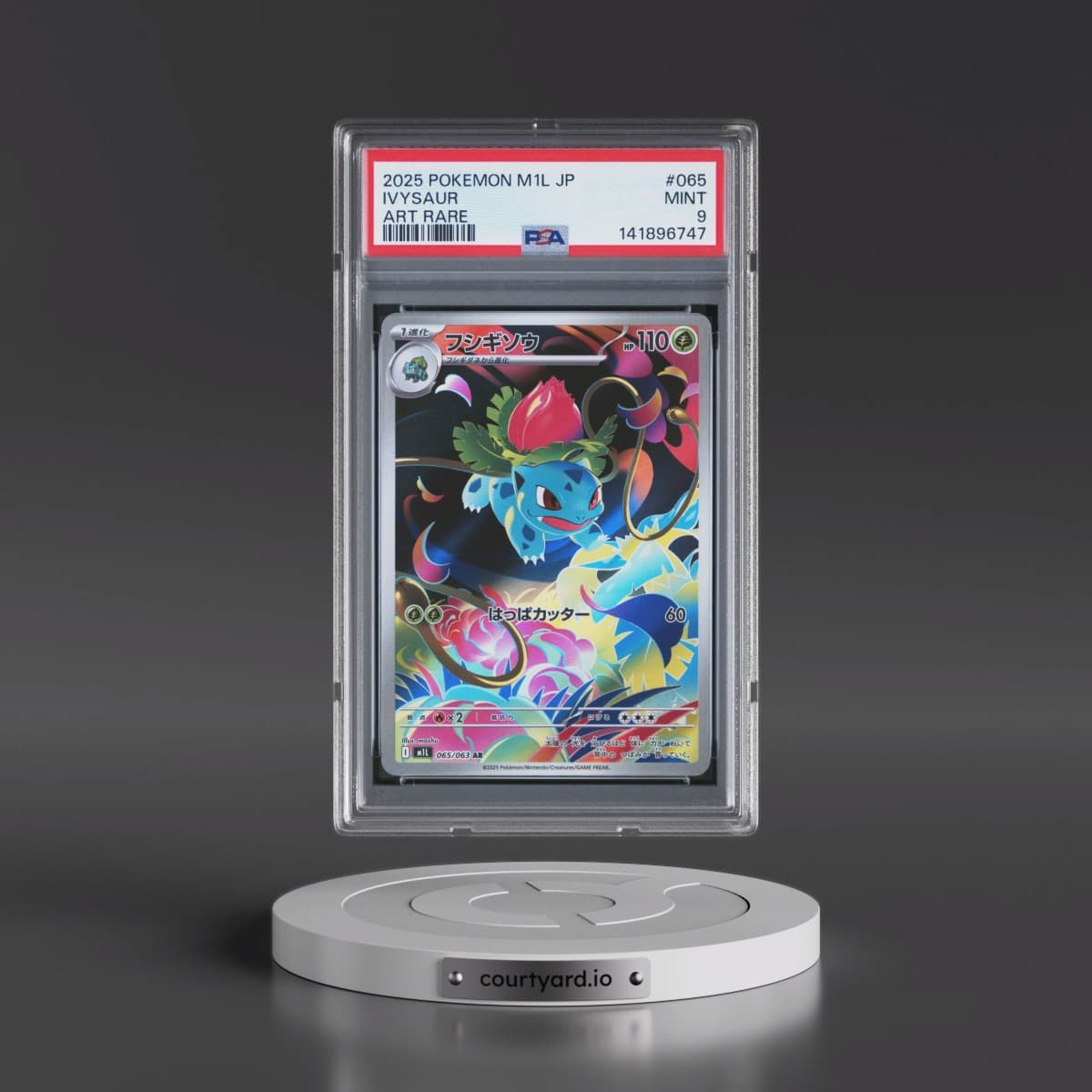 2025 Pokémon M1l-Mega Brave #065 Ivysaur - Art Rare (PSA 9 MINT)