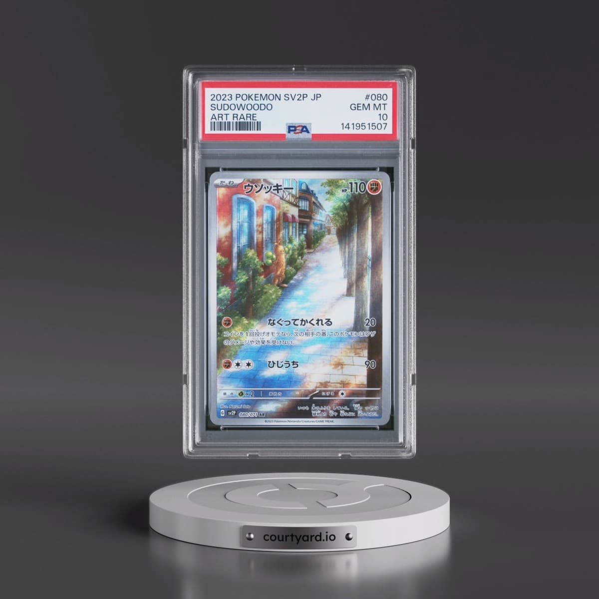 2023 Pokémon Sv2p-Snow Hazard #080 Sudowoodo - Art Rare (PSA 10 GEM MINT)