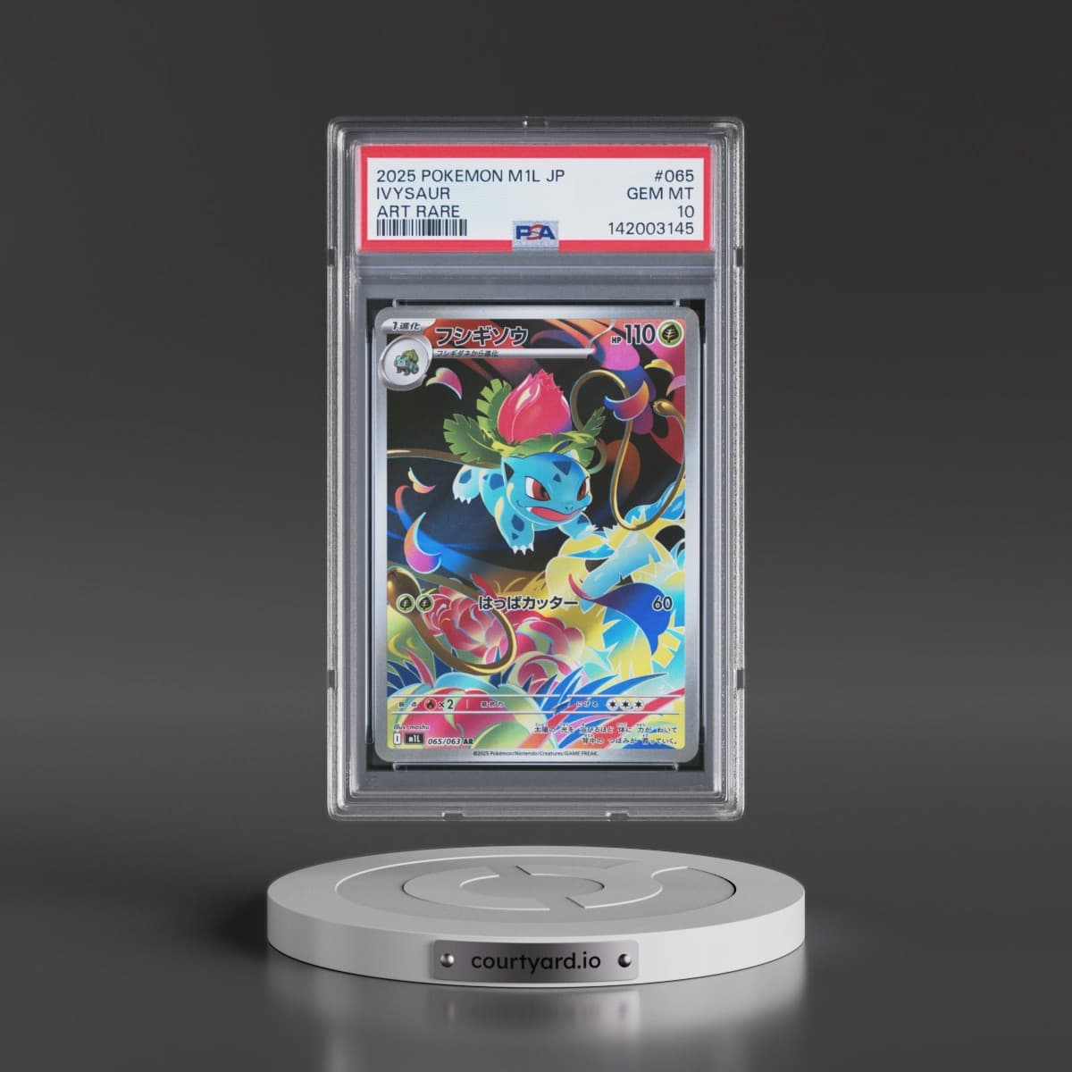 2025 Pokémon M1l-Mega Brave #065 Ivysaur - Art Rare (PSA 10 GEM MINT)
