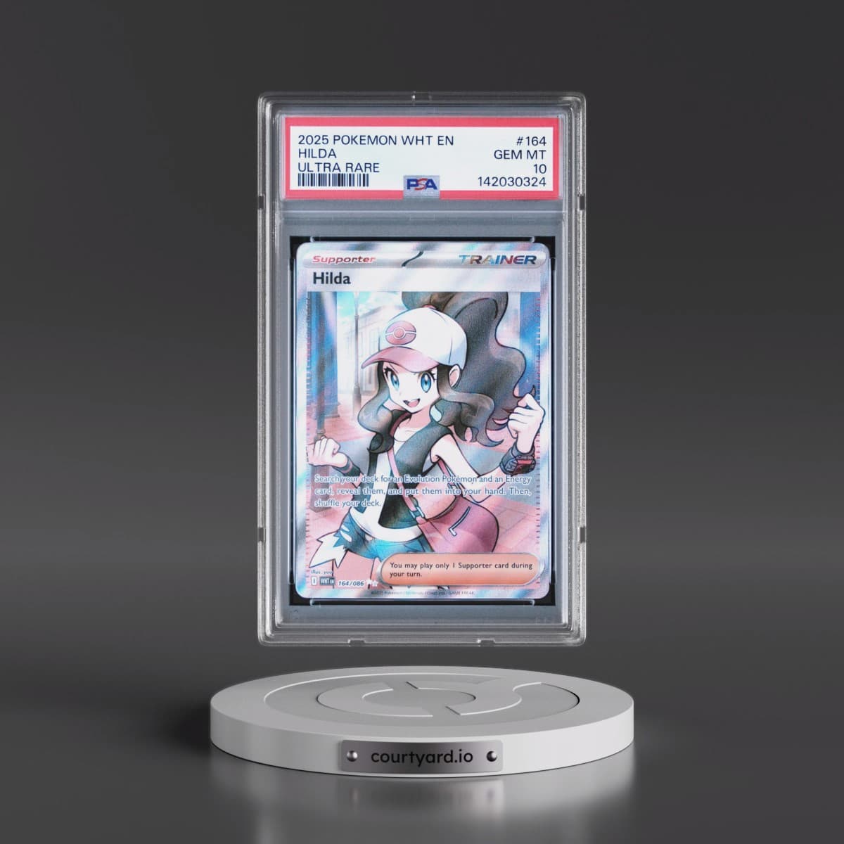 2025 Pokémon Wht EN-White Flare #164 Hilda - Ultra Rare (PSA 10 GEM MINT)