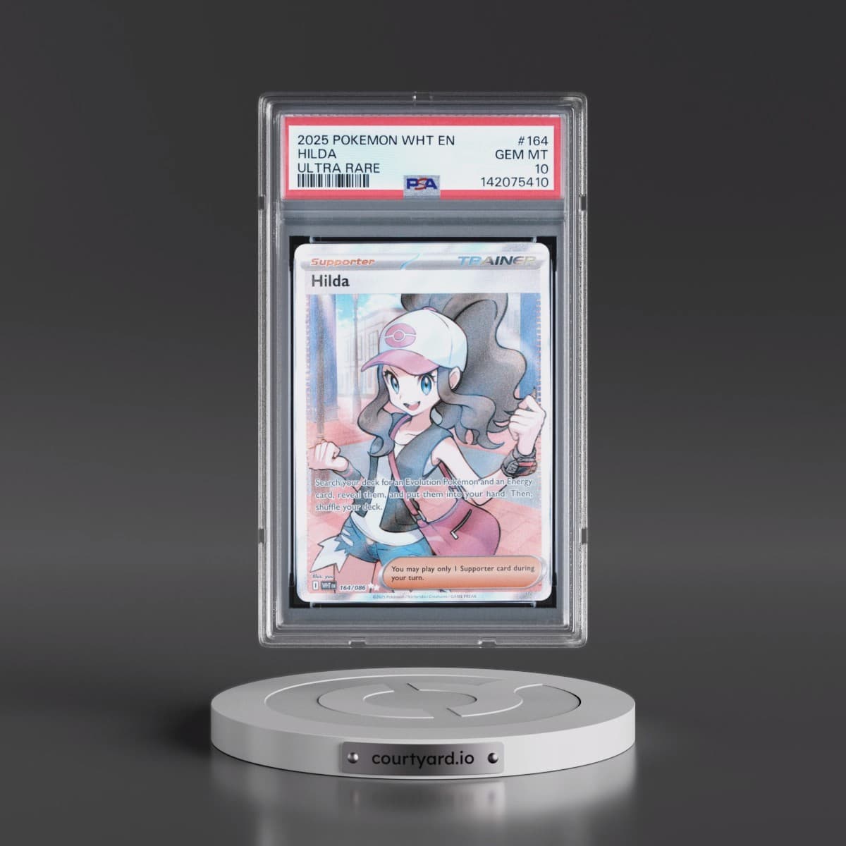 2025 Pokémon Wht EN-White Flare #164 Hilda - Ultra Rare (PSA 10 GEM MINT)